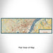 Flat View of Map Custom Wilmington Delaware Map Enamel Mug in Woodblock