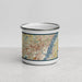 Front View Custom Wilmington Delaware Map Enamel Mug in Woodblock