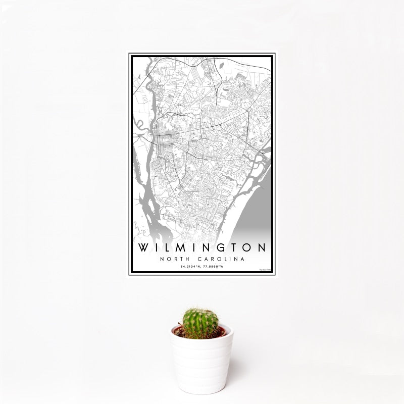 Wilmington - North Carolina Map Print in Classic — JACE Maps