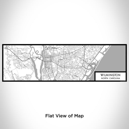 Flat View of Map Custom Wilmington North Carolina Map Enamel Mug in Classic
