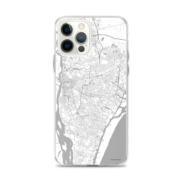 Custom Wilmington North Carolina Map iPhone 12 Pro Max Phone Case in Classic