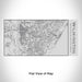 Rendered View of Wilmington North Carolina Map Engraving on 17oz Stainless Steel Insulated Cola Bottle