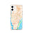 Custom Wilmington North Carolina Map iPhone 12 Phone Case in Watercolor