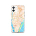 Custom Wilmington North Carolina Map iPhone 12 Phone Case in Watercolor
