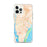 Custom Wilmington North Carolina Map iPhone 12 Pro Max Phone Case in Watercolor
