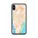 Custom Wilmington North Carolina Map Phone Case in Watercolor