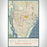 Wilmington North Carolina Map Print Portrait Orientation in Woodblock Style With Shaded Background