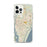 Custom Wilmington North Carolina Map iPhone 12 Pro Max Phone Case in Woodblock