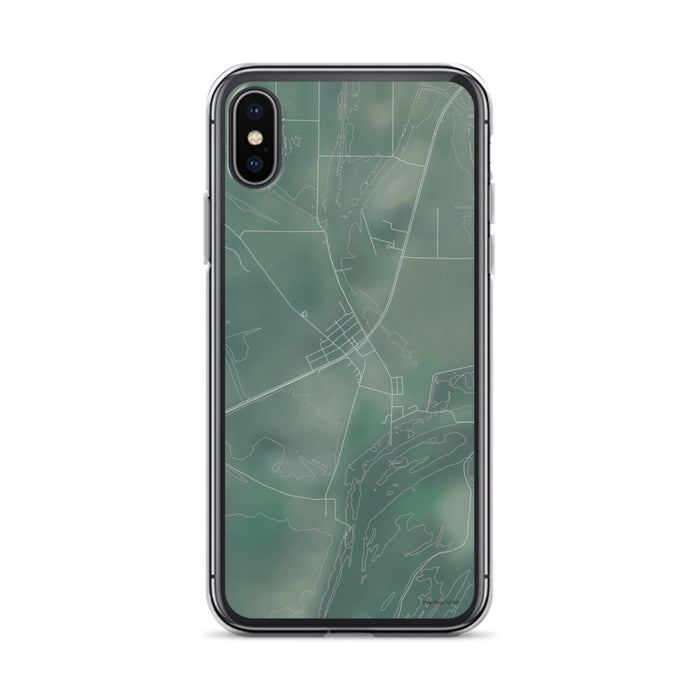 Custom iPhone X/XS Wilson Arkansas Map Phone Case in Afternoon