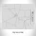 Rendered View of Wilson Arkansas Map Engraving on 20oz Stainless Steel Insulated Bottle with Bamboo Top