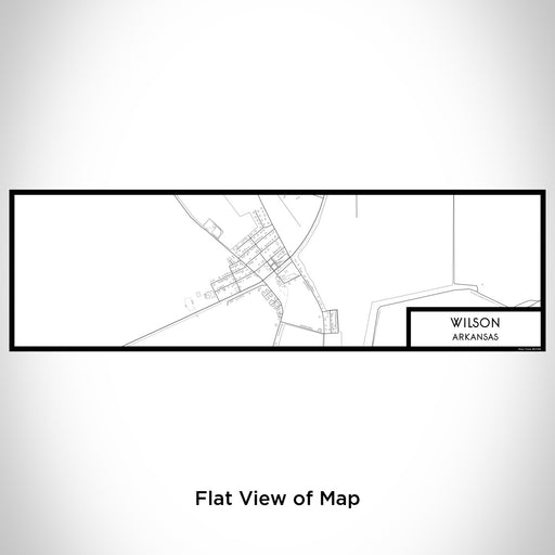 Flat View of Map Custom Wilson Arkansas Map Enamel Mug in Classic
