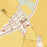 Wilson Arkansas Map Print in Woodblock Style Zoomed In Close Up Showing Details