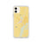 Custom iPhone 11 Wilson Arkansas Map Phone Case in Woodblock