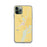 Custom iPhone 11 Pro Wilson Arkansas Map Phone Case in Woodblock