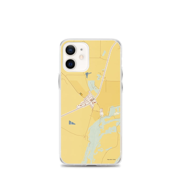 Custom iPhone 12 mini Wilson Arkansas Map Phone Case in Woodblock