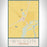 Wilson Arkansas Map Print Portrait Orientation in Woodblock Style With Shaded Background
