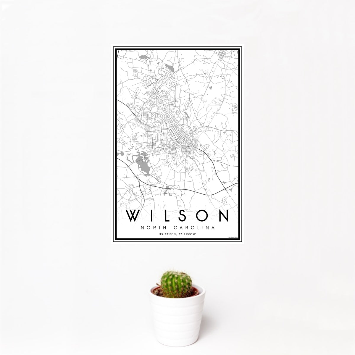 Wilson North Carolina Map Print in Classic — JACE Maps