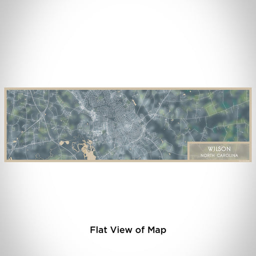 Flat View of Map Custom Wilson North Carolina Map Enamel Mug in Afternoon