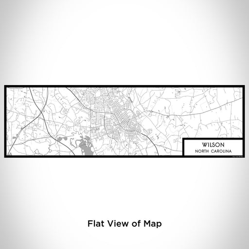 Flat View of Map Custom Wilson North Carolina Map Enamel Mug in Classic
