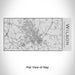 Rendered View of Wilson North Carolina Map Engraving on 17oz Stainless Steel Insulated Cola Bottle
