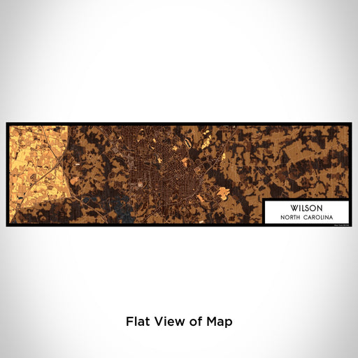 Flat View of Map Custom Wilson North Carolina Map Enamel Mug in Ember