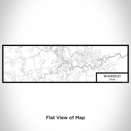Flat View of Map Custom Wimberley Texas Map Enamel Mug in Classic