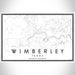 Wimberley Texas Map Print Landscape Orientation in Classic Style With Shaded Background