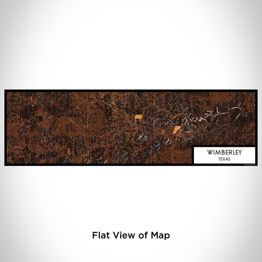 Flat View of Map Custom Wimberley Texas Map Enamel Mug in Ember