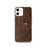 Custom Wimberley Texas Map iPhone 12 Phone Case in Ember
