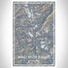 Wind River Range Wyoming Map Print Portrait Orientation in Afternoon Style With Shaded Background
