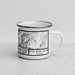 Right View Custom Wind River Range Wyoming Map Enamel Mug in Classic