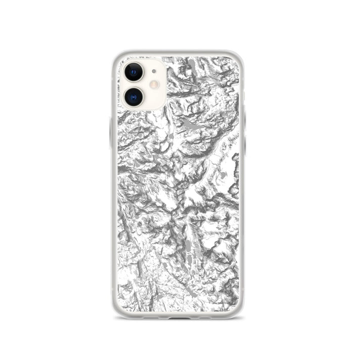 Custom Wind River Range Wyoming Map Phone Case in Classic