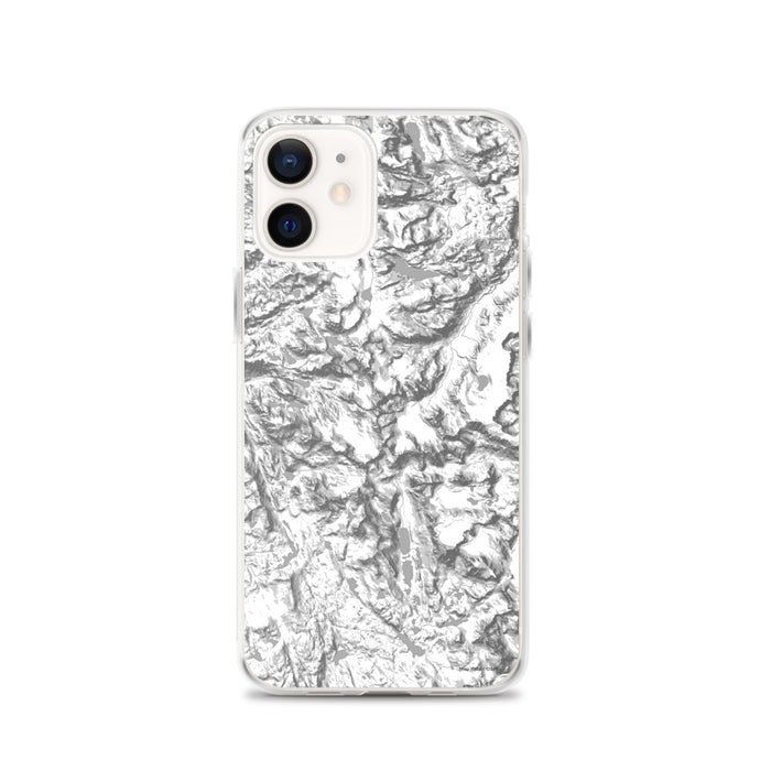 Custom Wind River Range Wyoming Map iPhone 12 Phone Case in Classic