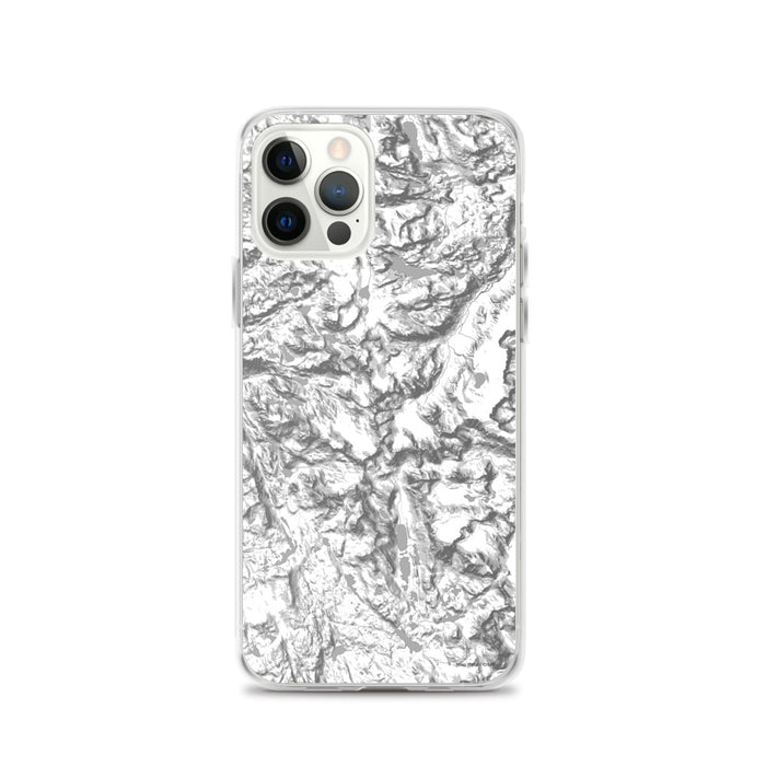 Custom Wind River Range Wyoming Map iPhone 12 Pro Phone Case in Classic