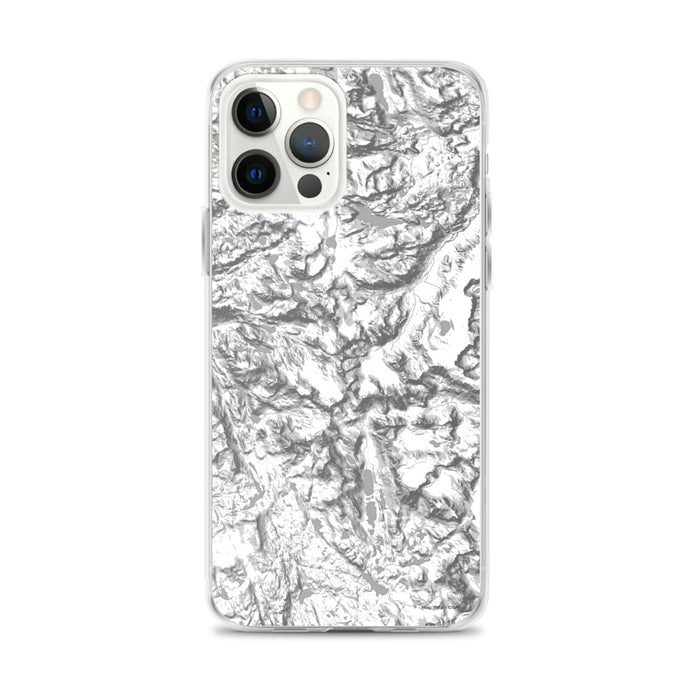 Custom Wind River Range Wyoming Map iPhone 12 Pro Max Phone Case in Classic