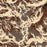 Wind River Range Wyoming Map Print in Ember Style Zoomed In Close Up Showing Details