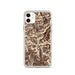 Custom Wind River Range Wyoming Map Phone Case in Ember