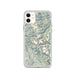 Custom Wind River Range Wyoming Map Phone Case in Woodblock