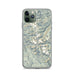 Custom Wind River Range Wyoming Map Phone Case in Woodblock