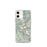 Custom Wind River Range Wyoming Map iPhone 12 mini Phone Case in Woodblock