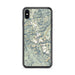 Custom Wind River Range Wyoming Map Phone Case in Woodblock