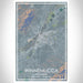 Winnemucca Nevada Map Print Portrait Orientation in Afternoon Style With Shaded Background