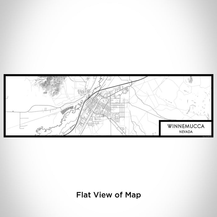 Flat View of Map Custom Winnemucca Nevada Map Enamel Mug in Classic