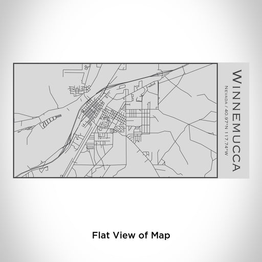 Rendered View of Winnemucca Nevada Map Engraving on 17oz Stainless Steel Insulated Cola Bottle