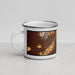 Left View Custom Winnemucca Nevada Map Enamel Mug in Ember
