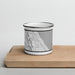 Front View Custom Winnetka Illinois Map Enamel Mug in Classic on Cutting Board