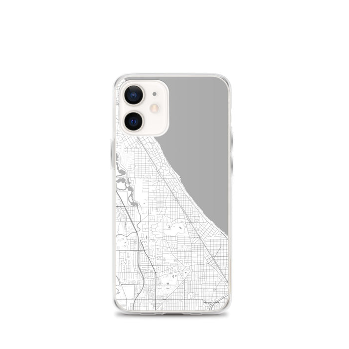 Custom Winnetka Illinois Map iPhone 12 mini Phone Case in Classic