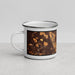 Left View Custom Winnetka Illinois Map Enamel Mug in Ember