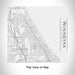 Rendered View of Winnetka Illinois Map Engraving on 17oz Stainless Steel Insulated Tumbler in White