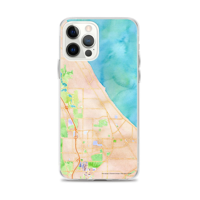 Custom Winnetka Illinois Map iPhone 12 Pro Max Phone Case in Watercolor